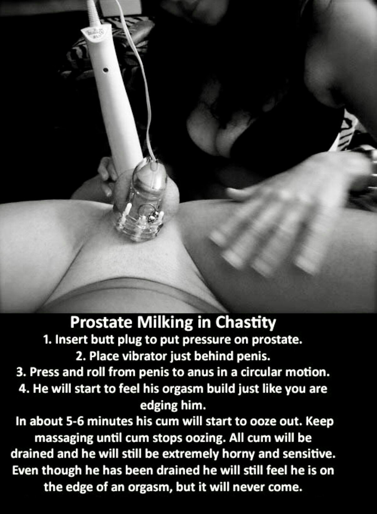 Chastity prostate milking